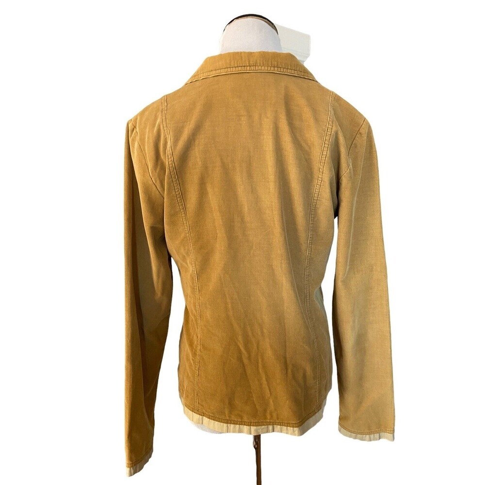 Vintage Y2K Solitaire Women's Corduroy Blazer Size M Camel Academia Indie Sleaze - Picture 4 of 12